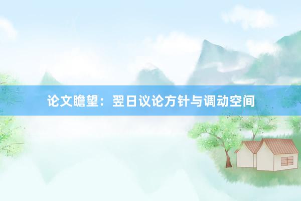 论文瞻望：翌日议论方针与调动空间